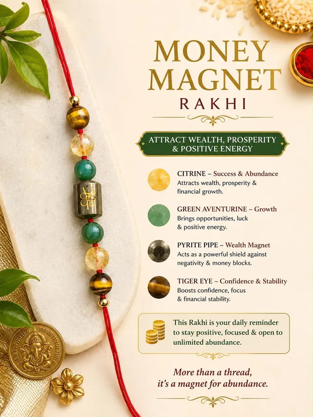 Money Magnet Energy Rakhi for financial opportunities