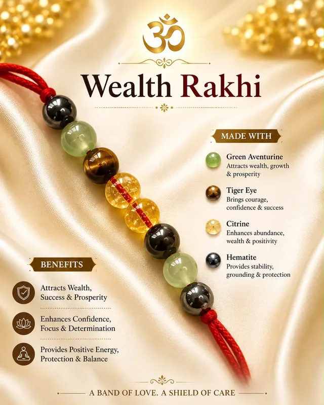 Wealth Energy Rakhi for long-term prosperity